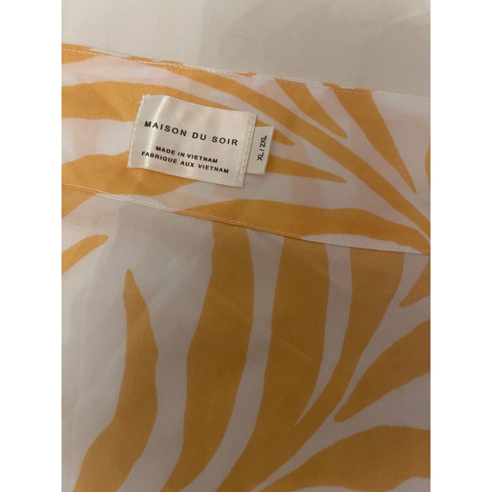 Maison Du Soir Tropical Palm Print Beach Cover-Up Robe and Eye Mask Set XL/2XL - Picture 7 of 11
